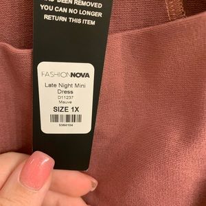 Plus Size Mauve Dress